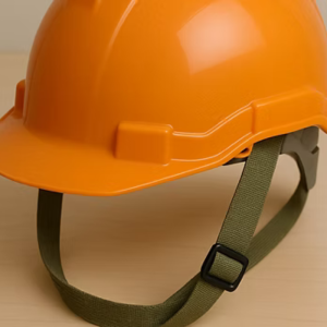 Helmet Chin Strap Using Elastic Webbing