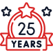 25+ Years Icon